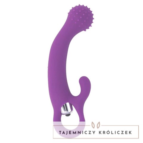 Intense Nailak silikonowy model wibrujący liliowy 17,5 cm wodoodporny INTENSE