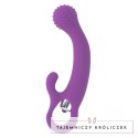 Intense Nailak silikonowy model wibrujący liliowy 17,5 cm wodoodporny INTENSE