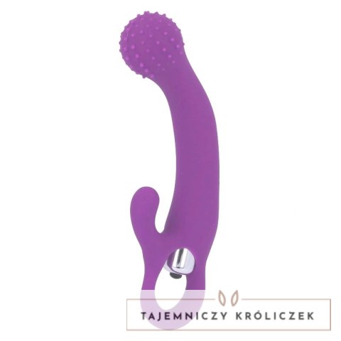 Intense Nailak silikonowy model wibrujący liliowy 17,5 cm wodoodporny INTENSE