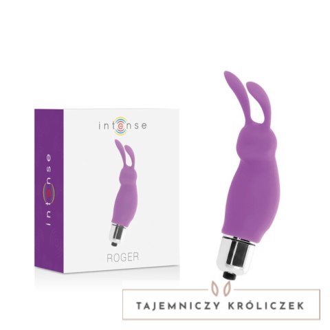 Intense Roger Rabbit Lilac - kompaktowy model silikonowy 9 cm INTENSE