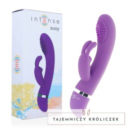 Intense Susy silikonowy model oscylacyjny krolik liliowy 18,8 cm INTENSE