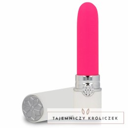 LYPS STYLE CLEO Biało-Rożowy Wibrator w Kształcie Szminki USB 10 Trybow LIPS STYLE