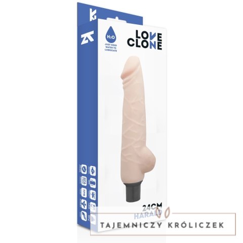 LoveClone Harald 24 cm Samosmarujący System Wibracji, elastyczny model LOVECLONE