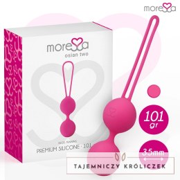 MORESSA Osian Two - silikonowe kulki treningowe, rożowe, 101g MORESSA