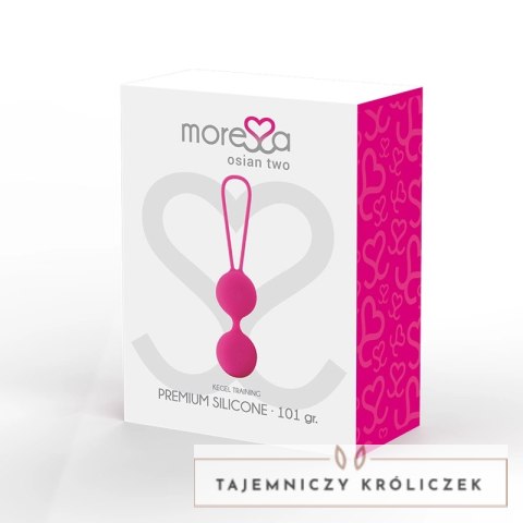 MORESSA Osian Two - silikonowe kulki treningowe, rożowe, 101g MORESSA