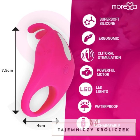 Moressa Brad silikonowy model z funkcją rotacji rożowy USB MORESSA