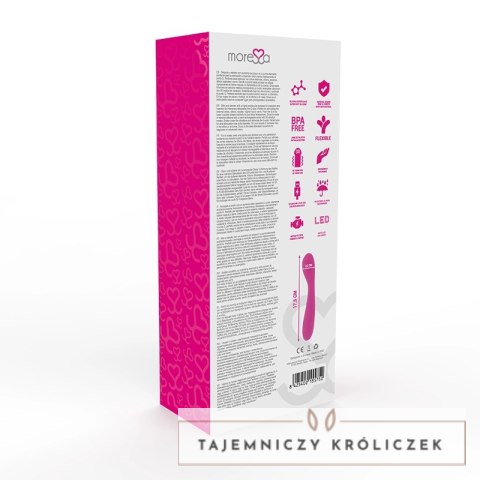 Moressa Druso Premium silikonowy model smukły, 30 trybow, ładowalny MORESSA