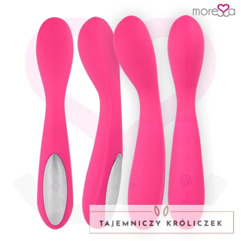 Moressa Druso Premium silikonowy model smukły, 30 trybow, ładowalny MORESSA