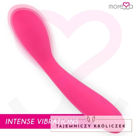 Moressa Druso Premium silikonowy model smukły, 30 trybow, ładowalny MORESSA