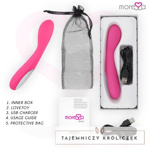 Moressa Druso Premium silikonowy model smukły, 30 trybow, ładowalny MORESSA