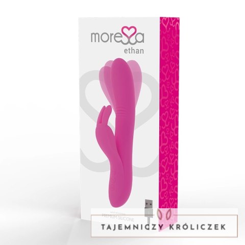 Moressa Ethan Premium silikonowy model dwusilnikowy fioletowy 205mm MORESSA