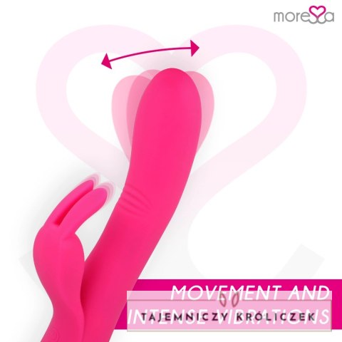 Moressa Ethan Premium silikonowy model dwusilnikowy fioletowy 205mm MORESSA