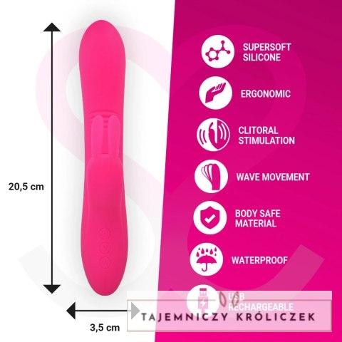 Moressa Ethan Premium silikonowy model dwusilnikowy fioletowy 205mm MORESSA