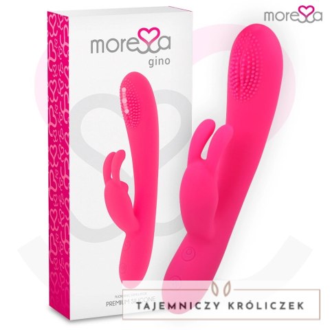 Moressa Gino Premium silikonowy masażer ładowany USB, 7 trybow, wodoodporny MORESSA