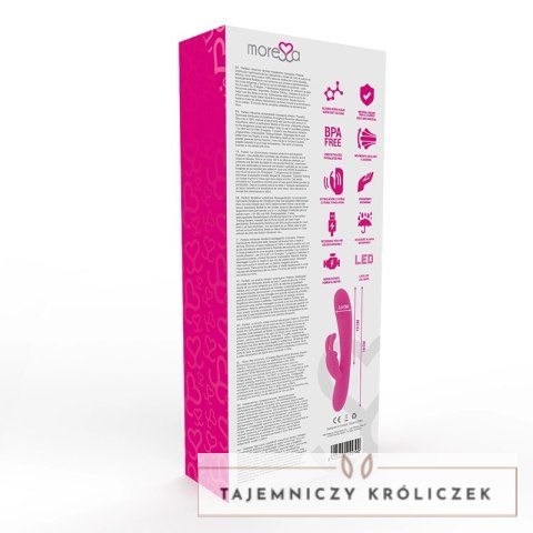 Moressa Gino Premium silikonowy masażer ładowany USB, 7 trybow, wodoodporny MORESSA