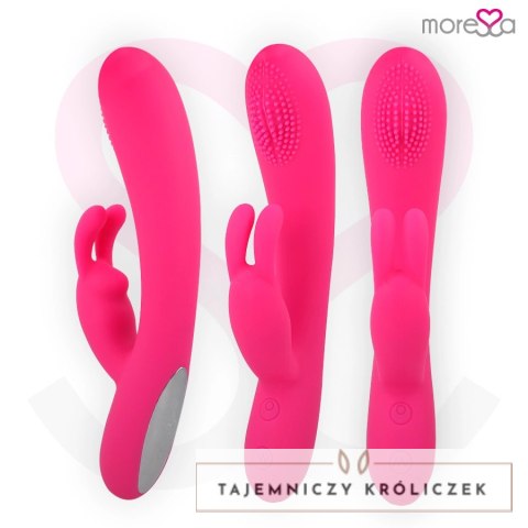 Moressa Gino Premium silikonowy masażer ładowany USB, 7 trybow, wodoodporny MORESSA