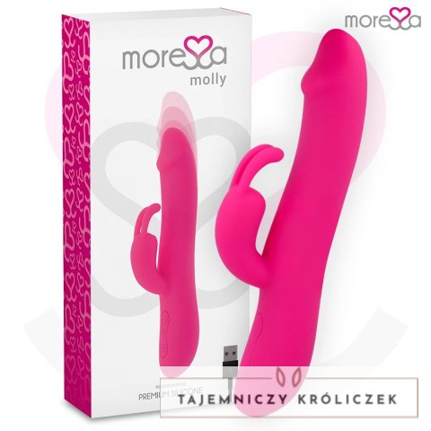 Moressa Molly Premium silikonowy model ładowany USB, 205 mm fioletowy MORESSA