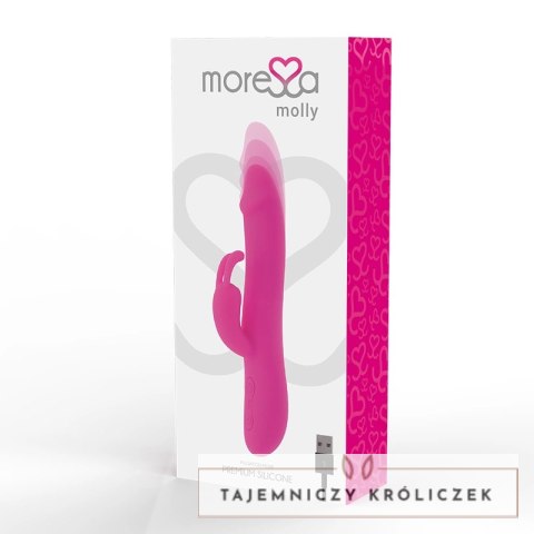 Moressa Molly Premium silikonowy model ładowany USB, 205 mm fioletowy MORESSA