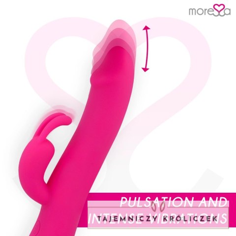 Moressa Molly Premium silikonowy model ładowany USB, 205 mm fioletowy MORESSA