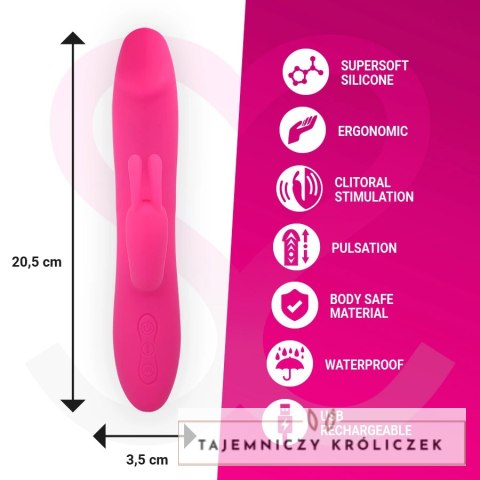 Moressa Molly Premium silikonowy model ładowany USB, 205 mm fioletowy MORESSA