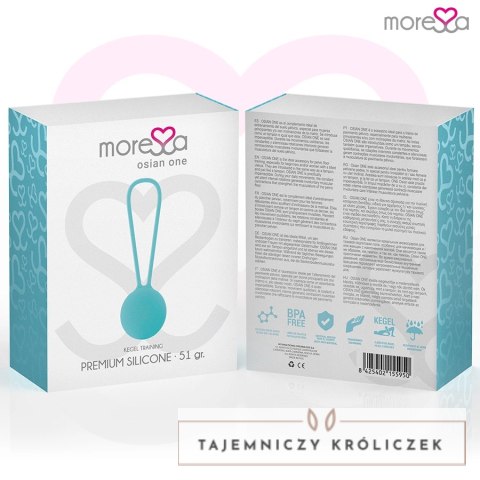 Moressa Osian One Kulki do Ćwiczeń Silikon Turkusowy 51g 34mm MORESSA