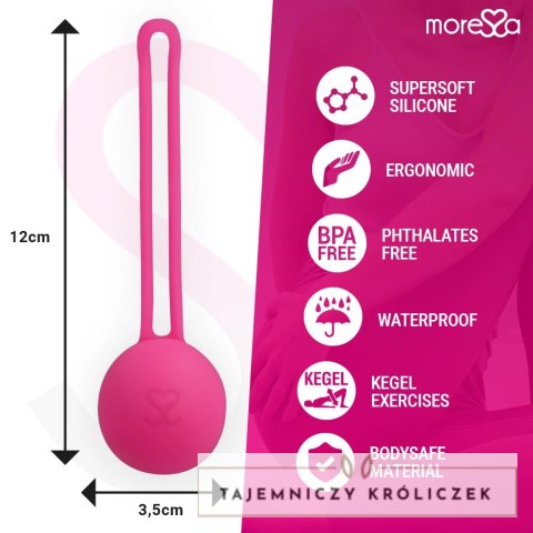 Moressa Osian One - silikonowe kulki do ćwiczeń mięśni miednicy 34 mm MORESSA