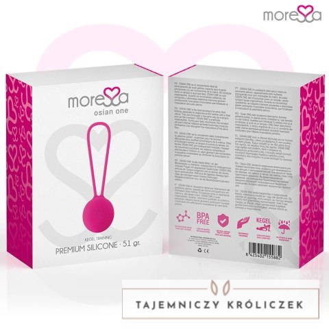 Moressa Osian One - silikonowe kulki do ćwiczeń mięśni miednicy 34 mm MORESSA