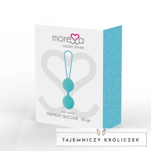 Moressa Osian Three kulki treningowe silikonowe turkusowe 85g MORESSA