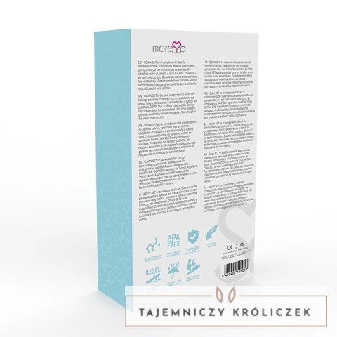 Moressa Osian Zestaw Treningowy Premium Turkusowy Silikon 3 Szt. MORESSA