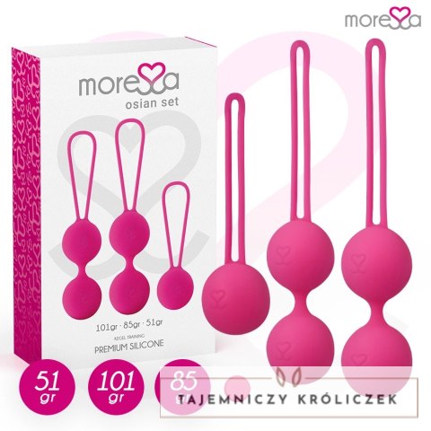 Moressa Osian Zestaw Treningowy Silikonowy 3 kulki, rożne wagi MORESSA