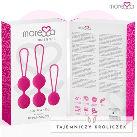 Moressa Osian Zestaw Treningowy Silikonowy 3 kulki, rożne wagi MORESSA
