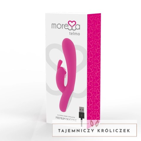Moressa Telmo Premium silikonowy model intymny 19,5 cm USB LED MORESSA