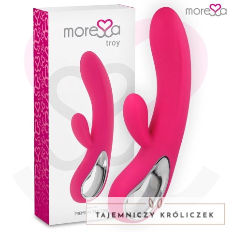 Moressa Troy Premium silikonowy model z podwojnym silnikiem, fioletowy MORESSA