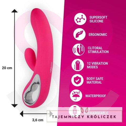 Moressa Troy Premium silikonowy model z podwojnym silnikiem, fioletowy MORESSA