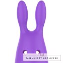 Womanvibe Bugsy silikonowy stymulator typu krolik, mini, fioletowy WOMANVIBE