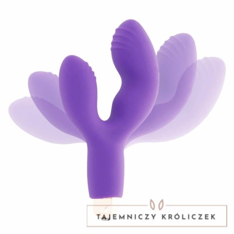 Womanvibe Vanix silikonowy stymulator unisex 12,1 cm fioletowy WOMANVIBE