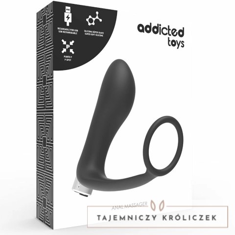 ADDICTED TOYS Model 1 Czarny - Ładowany masażer strefy prostaty USB ADDICTED