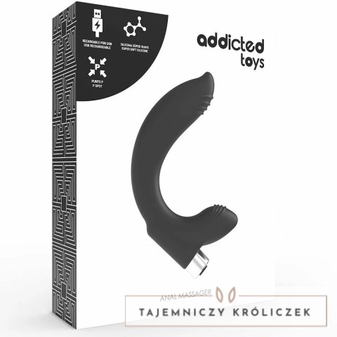 ADDICTED TOYS Model 7 Czarny - Ładowany masażer strefy prostaty IPX6 ADDICTED