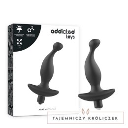 Addicted Toys Masażer analny czarny Model 1 wibrujący silikonowy ADDICTED