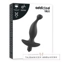 Addicted Toys Masażer analny czarny Model 1 wibrujący silikonowy ADDICTED