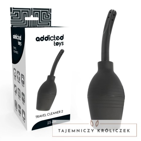 Addicted Toys Squeez - higieniczny system do płukania, 220 ml, czarny ADDICTED