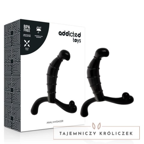 Addicted Toys Stymulator Prostaty Czarny Anatomiczny 11,3 cm ADDICTED