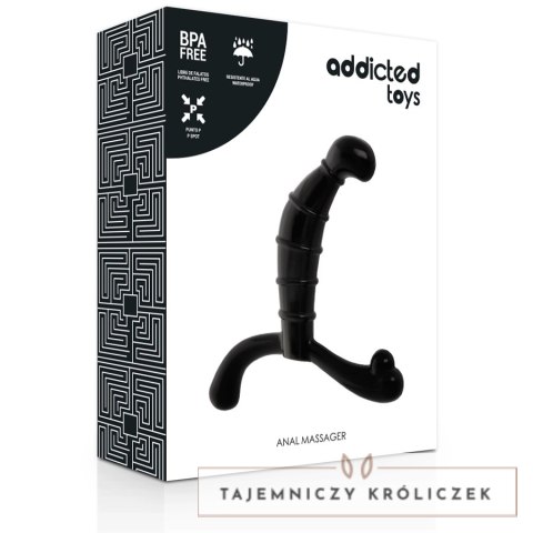 Addicted Toys Stymulator Prostaty Czarny Anatomiczny 11,3 cm ADDICTED