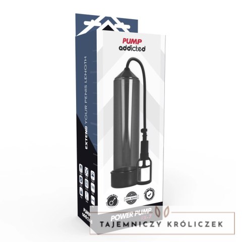 All Pump Addicted RX7 Black - Pompa prożniowa, system intymny, 24 cm PUMP ADDICTED