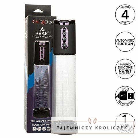 CalExotics Peak 4-Speed automatyczna pompa ciśnieniowa czarna USB CALEXOTICS