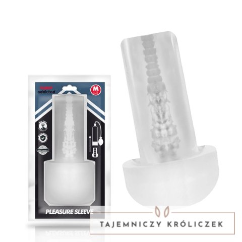 PUMP ADDICTED Rękaw Przyjemności Transparentny Wkład TPE PUMP ADDICTED