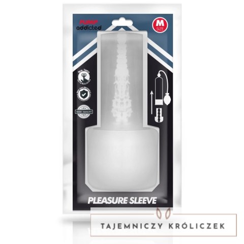 PUMP ADDICTED Rękaw Przyjemności Transparentny Wkład TPE PUMP ADDICTED