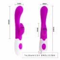 Pretty Love Arthur - Wibrator liliowy, ergonomiczny silikon 20cm PRETTY LOVE