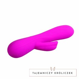 Pretty Love Barrete silikonowy model intymny 30 trybow 210mm fioletowy PRETTY LOVE