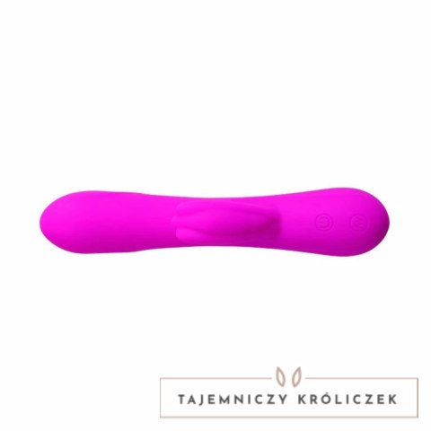 Pretty Love Barrete silikonowy model intymny 30 trybow 210mm fioletowy PRETTY LOVE